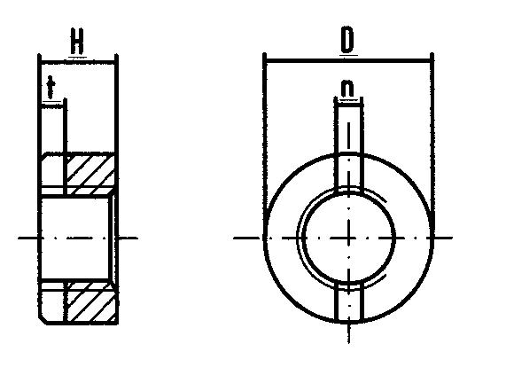 DIN 546 - Schlitzmutter